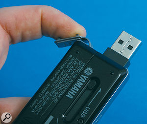 The neat USB connector on the 2G means you can connect to a computer without the need for a cable.