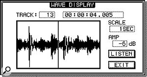 The improved Wave Display now lets you fine-tune your edit points by ear as well as by eye.