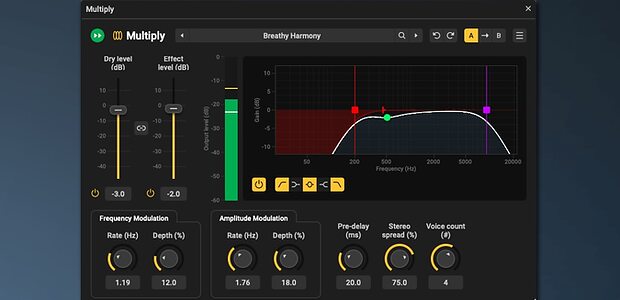 Acon Digital Multiply 2 voice doubling chorus plug-in