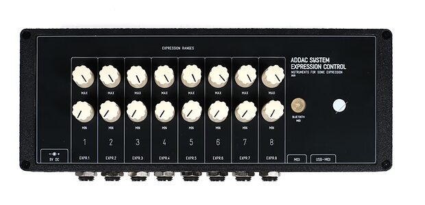ADDAC System Expression Control physical knobs dials via pedal