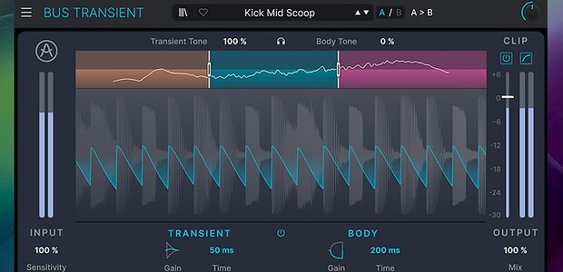 Arturia Bus Transient shaper multiband plug-in