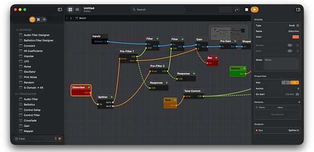 INTJ Software AudioBench DSP signal chain building testing analysis