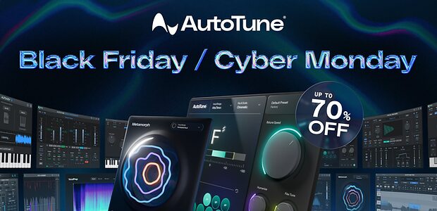 AutoTune Black Friday Cyber Monday vocal processing plug-ins discount offer 2025