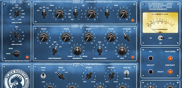 Black Rooster Audio VWB-1X Vintage Mixing Workbench channel strip plug-in