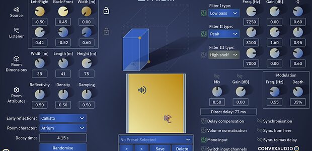 Convex Audio Atrium reverb plug-in VST3