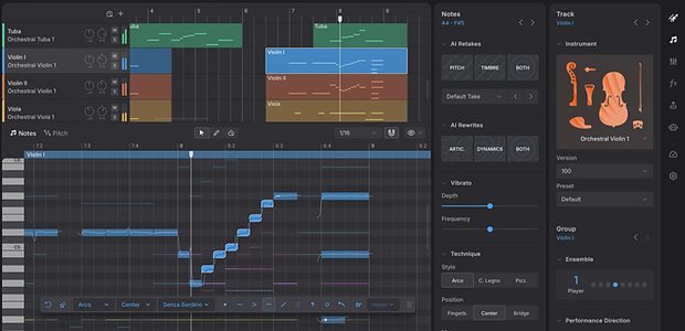 Dreamtonics Instrument X physical modelling orchestral strings woodwinds brass virtual instrument