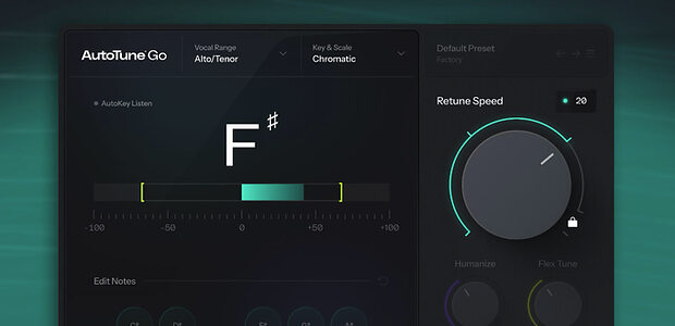 FL Studio Antares AutoTune Go built-in pitch-correction vocal-tuning plug-in