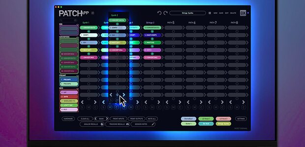 Flock Audio Patch App DX digitally controlled analogue patchbay software
