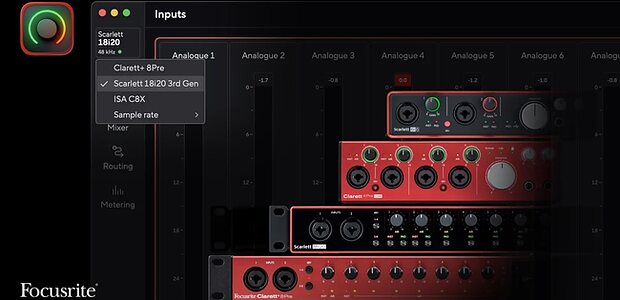 Focusrite Control 2 Scarlett 3rd Gen Clarett+