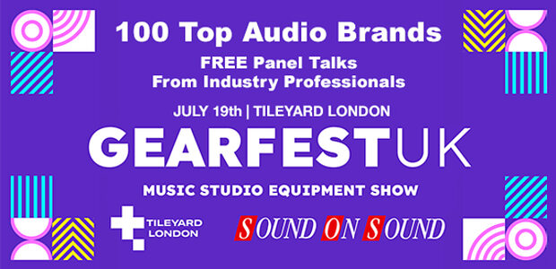 GearFest UK 2025 pro audio music recording trade show Tileyard London