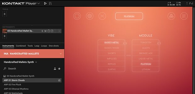 Handcrafted Audio Handcrafted Mallets virtual instrument sample library