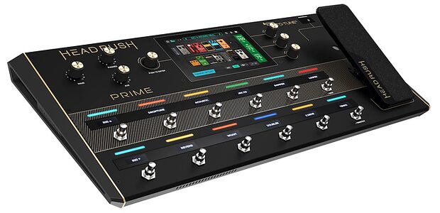 HeadRush Firmware guitar amp effects modelling hardware built-in Drum Machine backing Tidal streaming