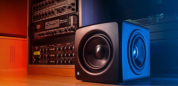 IK Multimedia iLoud Sub studio compact subwoofer ARC X room correction