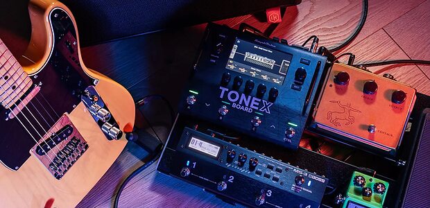 IK Multimedia Tonex Board guitar bass amp effects modelling hardware