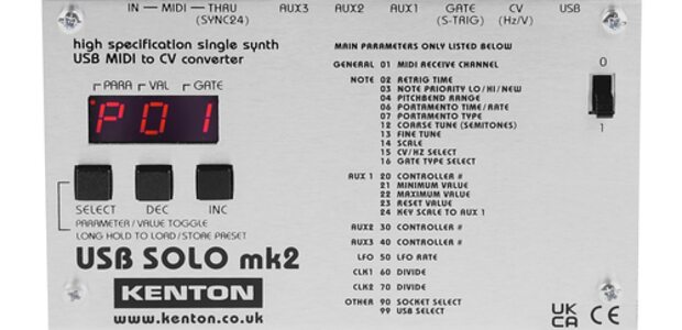 Kenton USB Solo Mk2 MIDI CV converter interface