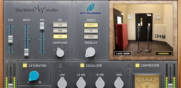 KIT Plugins BB Chamber D Blackbird Studios reverb chamber emulation plug-in