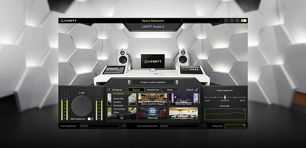 Lewitt Space Replicator 2.0 virtual room speaker mixing environment