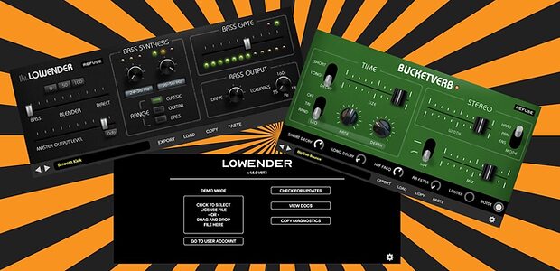 reFuse Software Bucketverb Lowender subharmonic synthesizer reverb plug-ins