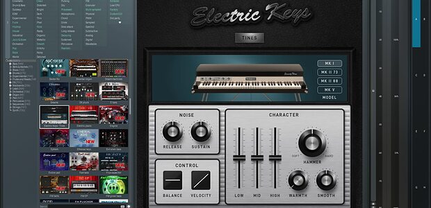MeldaProduction Electric Keys Tines Rhodes piano MK I II V virtual instrument plug-in sample library
