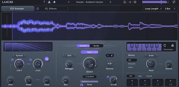 Minimal Audio Lucid granular effects plug-in