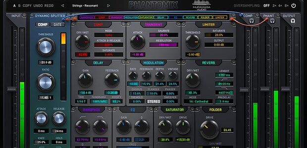 Muramasa Audio Phantomix dynamic split audio processing effects plug-in