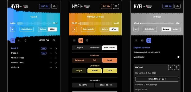 Musik Hack HyFi online mastering service