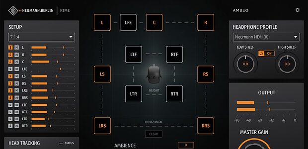 Neumann RIME 1.5 virtual surround immersive audio room headphone monitoring software