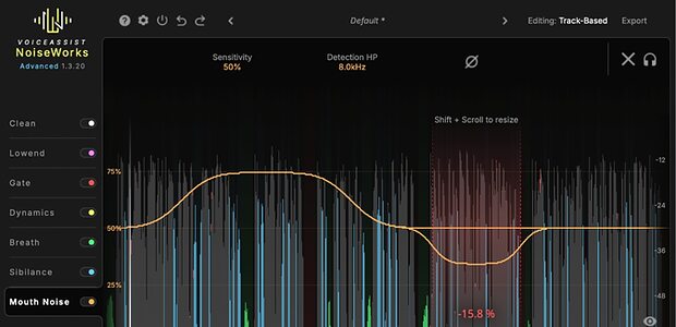 NoiseWorks Audio VoiceAssist Mouth De-Click dialogue vocal clean-up plug-in
