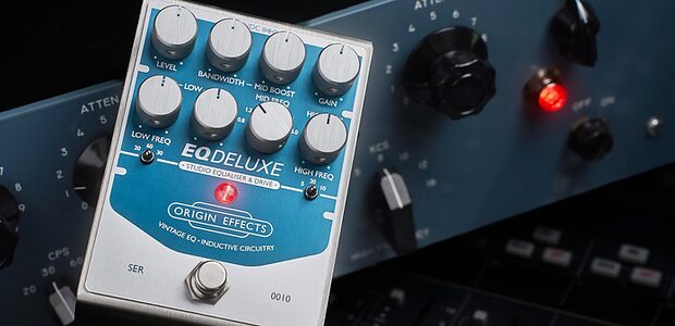 Origin Effects EQDeluxe Pultec EQP-1A guitar bass EQ effects pedal