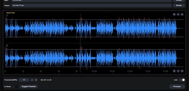 Peak Tamer gain automation audio mastering software