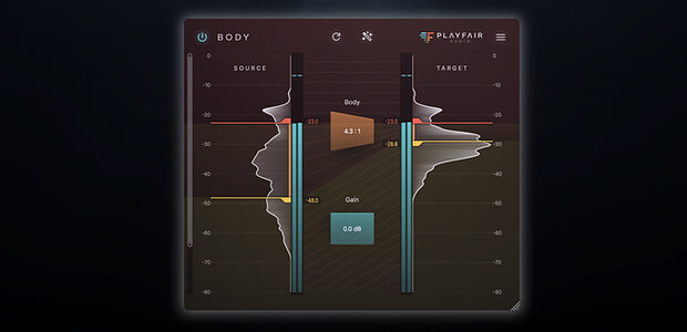 Playfair Audio Body free Dynamic Grading plug-in