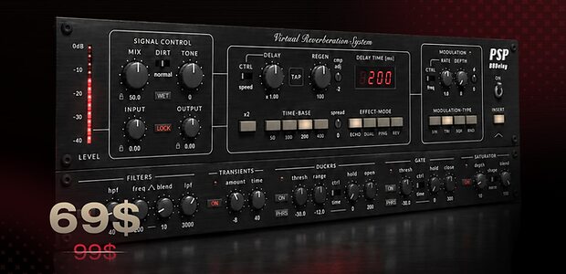 PSPaudioware PSP BBDelay Bucket Brigade Devices delay plug-in