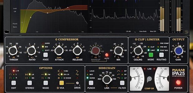 Pulsar Audio IPA 25 API 2500 inspired VCA compressor plug-in
