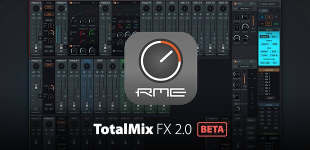 RME TotalMix FX 2.0 interface converter routing monitoring cue mix software