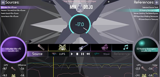 Sifu Audio Mix Dojo mix reference A/B comparison LUFS stem-separation tool 