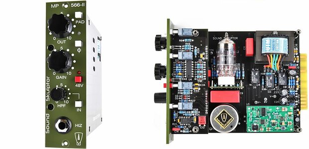 Sound Skulptor MP566-II 500-series valve tube mic preamp