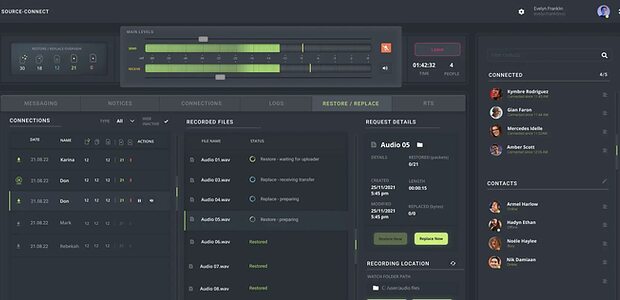 Source Elements Source-Connect 4 remote collaboration mixing recording Dolby Atmos