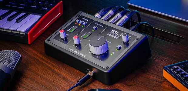 SSL 1 compact desktop audio interface portable