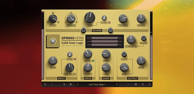 SSL SpringVerb vintage spring reverb emulation plug-in