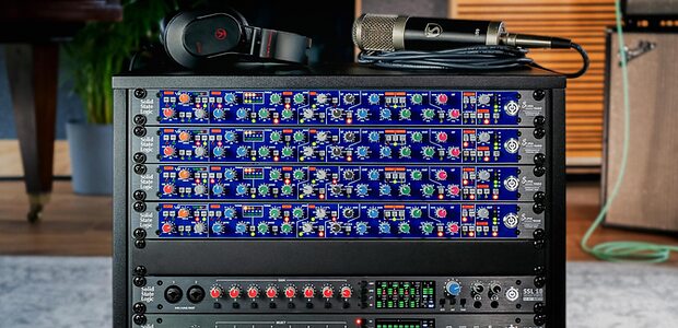 SSL Super 9000 analogue console channel strip
