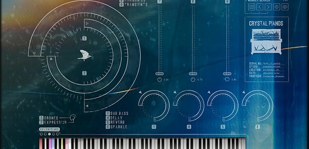 The Crow Hill Company Crystal Pianos chromatic tuned glass sample library