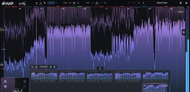 The Him DSP Ninja AB mix reference comparison plug-in tool
