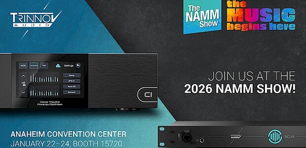 Trinnov NAMM Nova AltitudeCI room-correction hardware processor Dolby Atmos