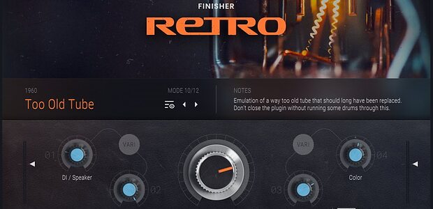 UJAM Retro Finisher vintage-inspired saturation modulation effects plug-in