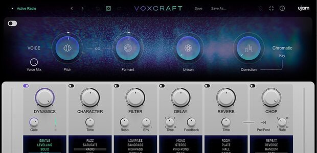 UJAM Voxcraft vocal processing effects plug-in