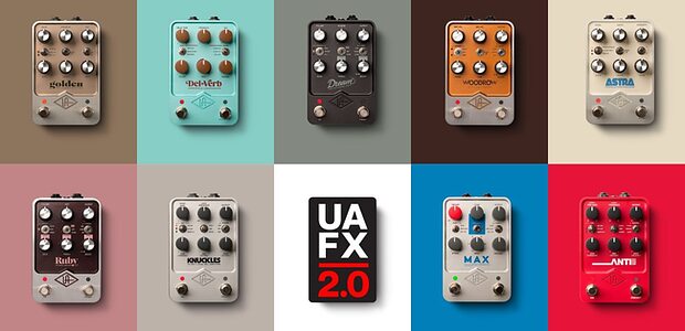 Universal Audio UAFX 2.0 guitar effects pedal MIDI update