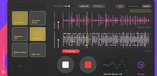Vochlea DubBox turn voice beatboxing into audio MIDI drum loop
