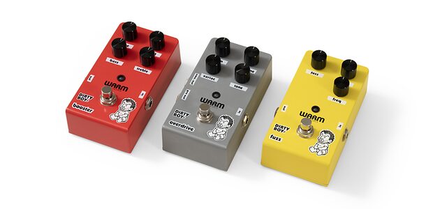 Warm Audio Dirty Boy Jr. Series Overdrive Booster Fuzz analogue guitar pedals