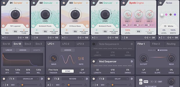 Wavea Flite V2 FM granular wavetable software synthesizer
