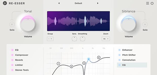 Wavesfactory Re-Esser de-esser vocal processing plug-in